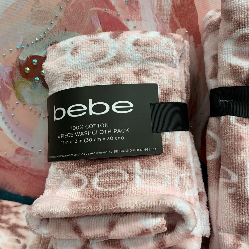 NWT BeBe 8 piece Towel set pink - Picture 9 of 16